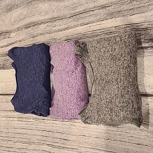 Justice Girls Long Sleeve Sweater Tees - Size 10